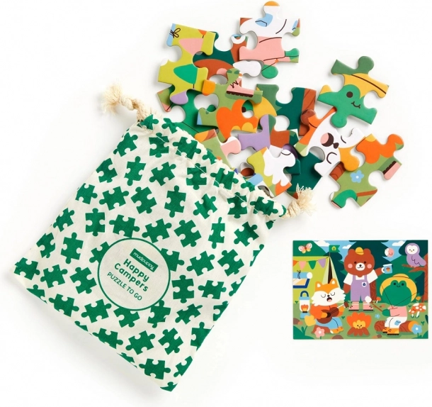Mudpuppy Puzzle Vesele kempári v látkovom vrecúšku