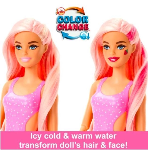 Barbie Pop Reveal Šťavnaté Ovocie - Jahodová Limonáda