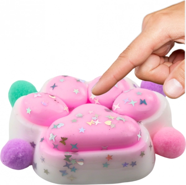 Antistresová hračka mačacia labka Squishy ružová