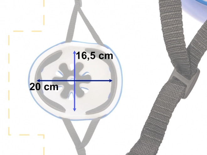 Detská helma a chrániče na korčule a skateboard modrá – Modrá