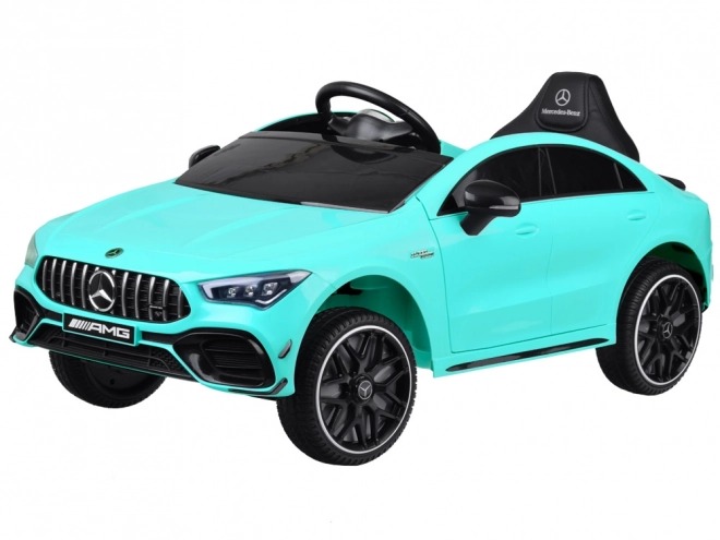 Detské elektrické auto Mercedes AMG CLA 45s s hojdačkovým efektom – Modrá