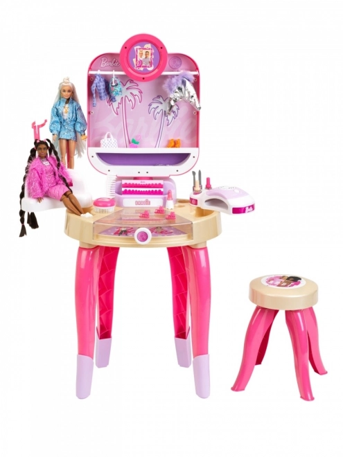 Toaletný stolík Barbie s lampou na hybridné nechty