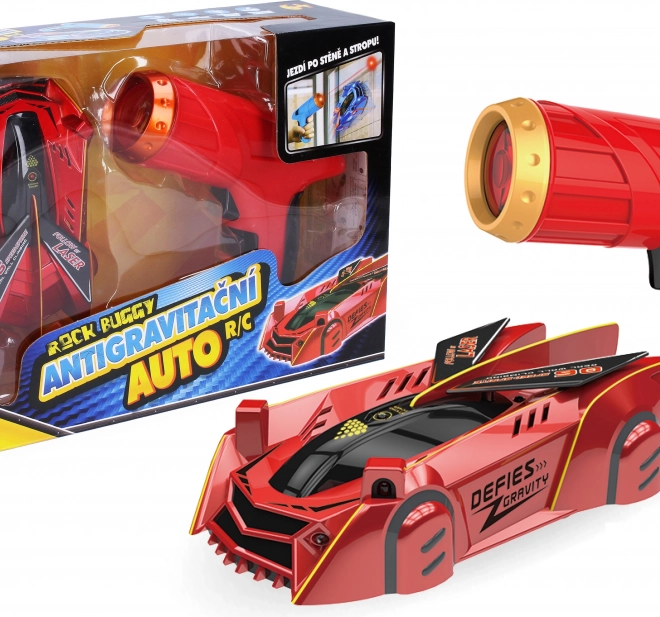 Rock Buggy antigravitačné RC auto s laserom 15 cm červené