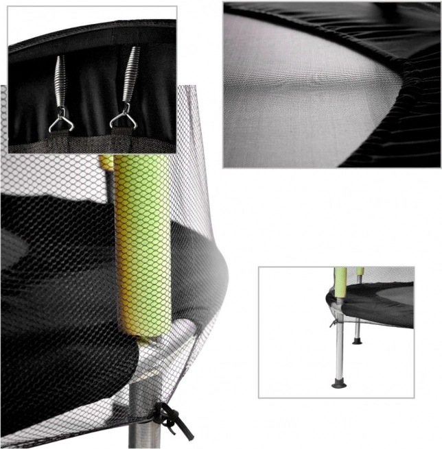 záhradná trampolína pre deti so sieťou zelená 140 cm