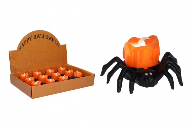 Dekorácia Halloween svietiaci pavúk
