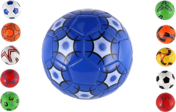 Futbalová lopta junior 15 cm – šitá, kožená, mix farieb