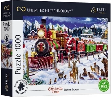trefl puzzle uft christmas time: santov expres 1000 dielikov