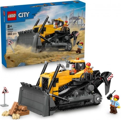lego city žltý buldozér s nakladačom