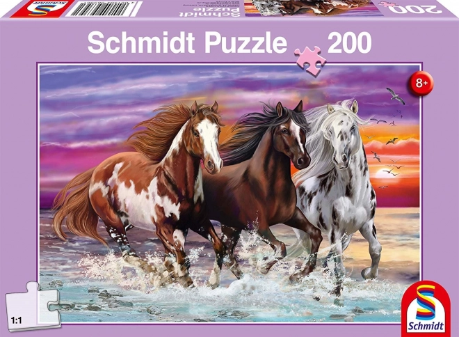 Puzzle Trojice Divokých Koní