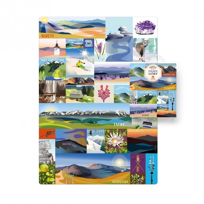 Puzzle Puzzlove Poľské hory 1000 dielikov