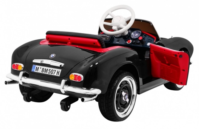 Elektrické autíčko BMW 507 Retro pre deti čierne