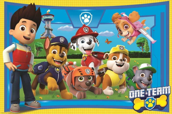 Puzzle Super Shape XL Paw Patrol: Šťeniatkoví kamaráti 104 dielikov