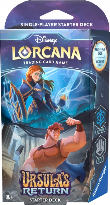 Ravensburger Disney Lorcana: Návrat Uršuly - Štartovací Balíček Sefír a Oceľ