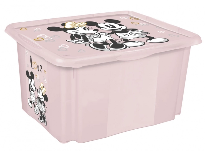 Úložný box s vekom Minnie, ružová