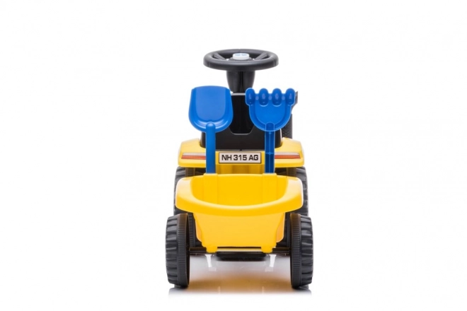 Odrážadlo traktor New Holland žlté