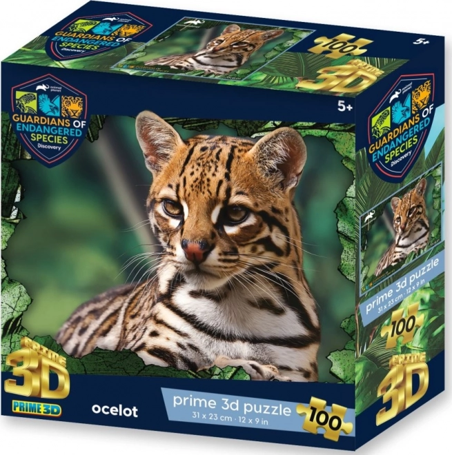 3D puzzle Ocelot 100 dielikov