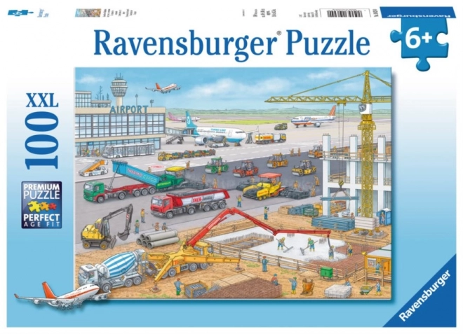 Ravensburger Puzzle Letisko Stavba XXL 100 dielikov