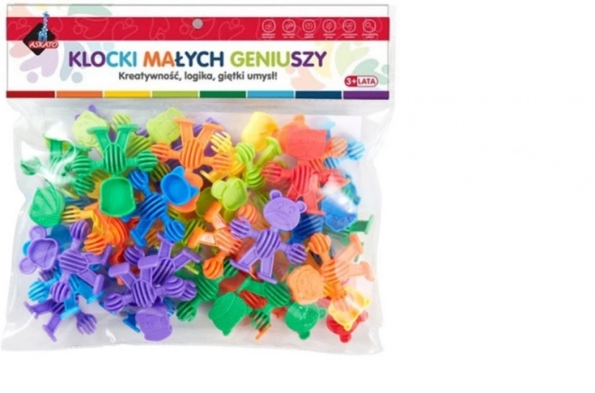 Farebné puzzle kocky 34 dielov