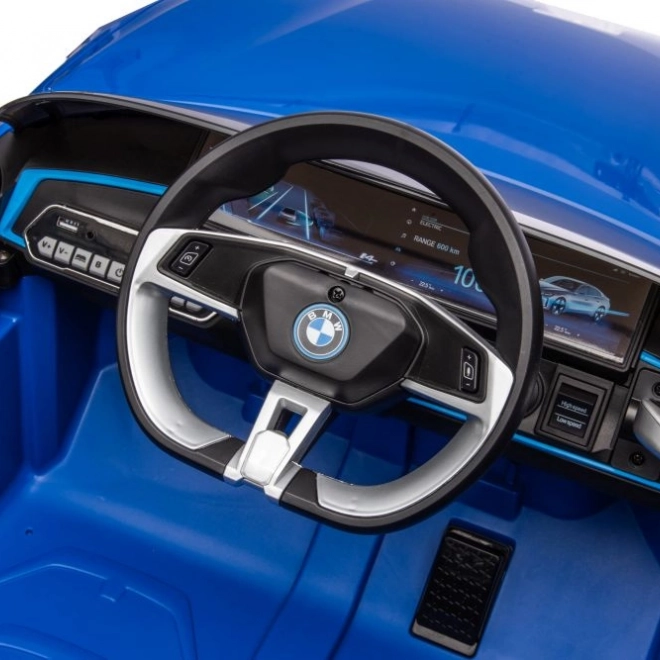 Detské elektrické auto BMW i4 modré 4x4