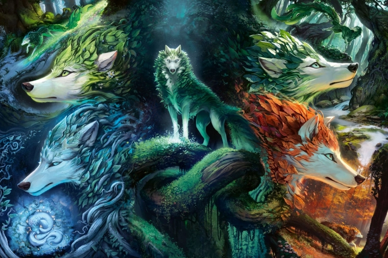 Puzzle Mystickí vlci 7000 dielikov RAVENSBURGER