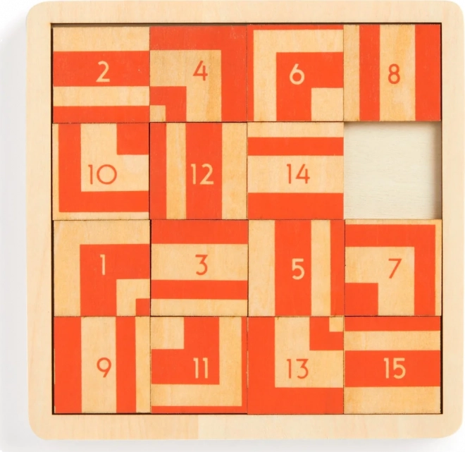 Posuvné drevené puzzle Frank Lloyd Wright: Imperial Hotel 2v1