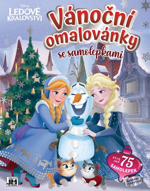 Vianočná omaľovanka so samolepkami Frozen - Ľadové kráľovstvo