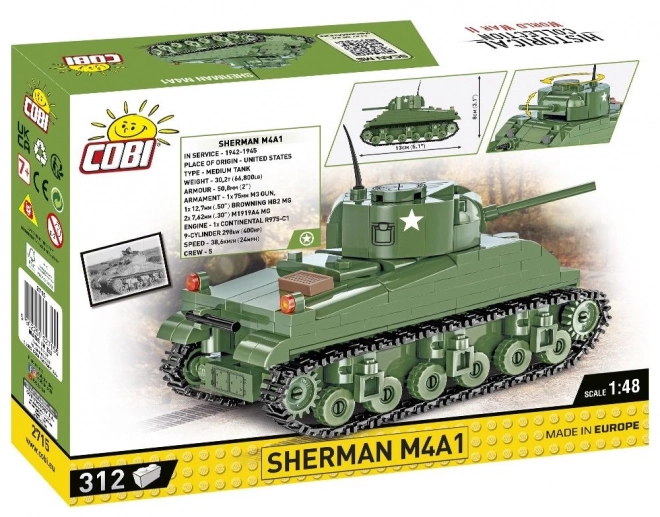 Model tanku II WW Sherman M4A1