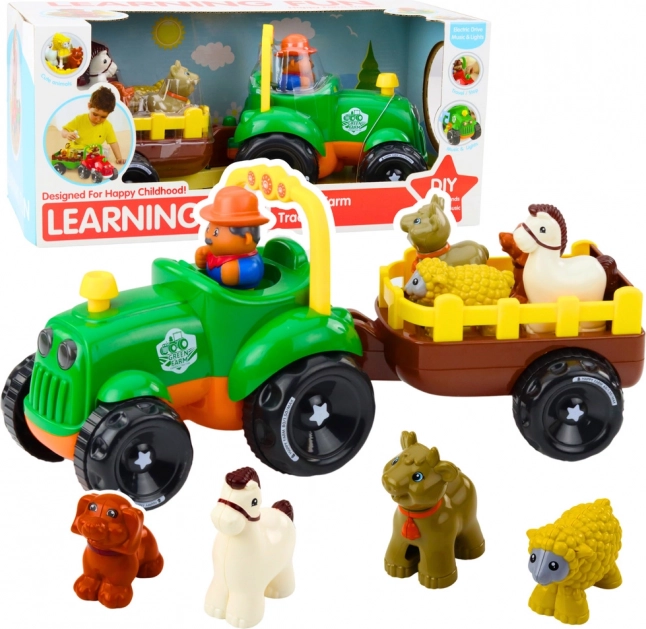 Interaktívny traktor so zvieratkami