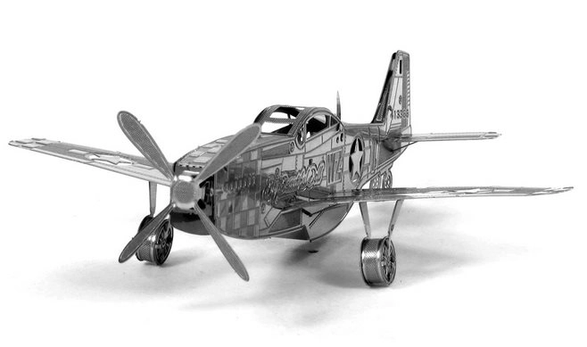 Metal Earth 3D puzzle Lietadlo Mustang P-51