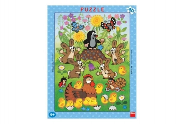 Krtko a veľkonočné doskové puzzle 40 dielikov