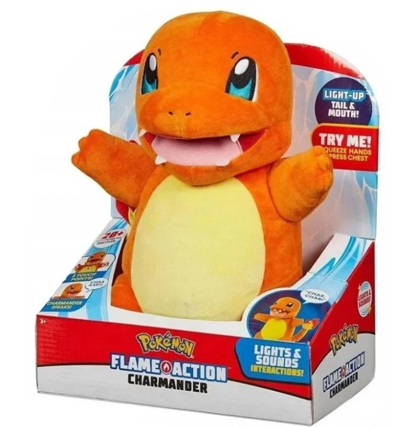 Charmander - interaktívny plyšák s plameňmi