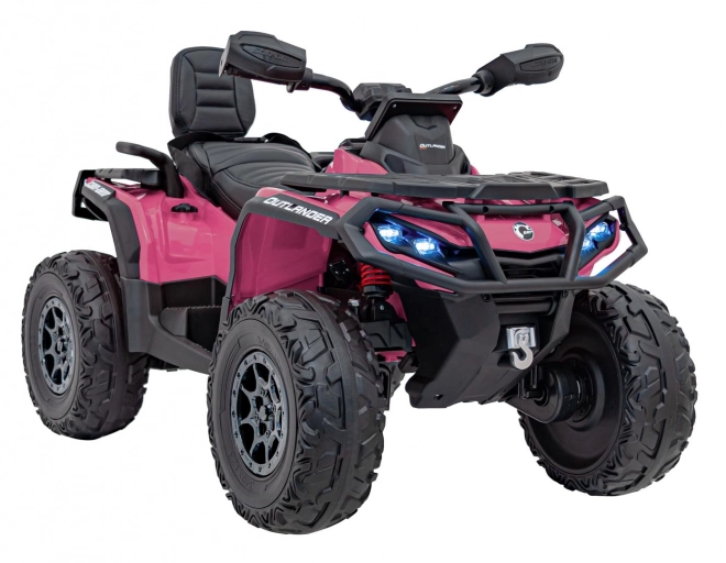Ružová štvorkolka Can-Am Outlander ATV