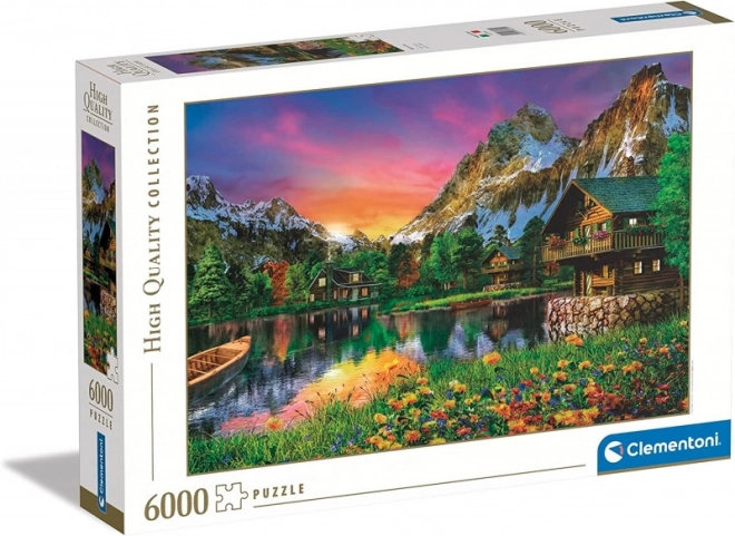 Clementoni puzzle 6000 kusov - alpské jazero