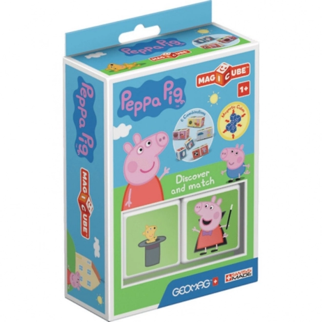 Magnetické kocky Magicube Peppa Pig - Objavuj a spájaj