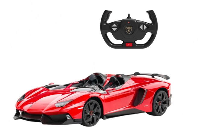 Rastar Diaľkovo ovládaný model Lamborghini Aventador červený kabriolet