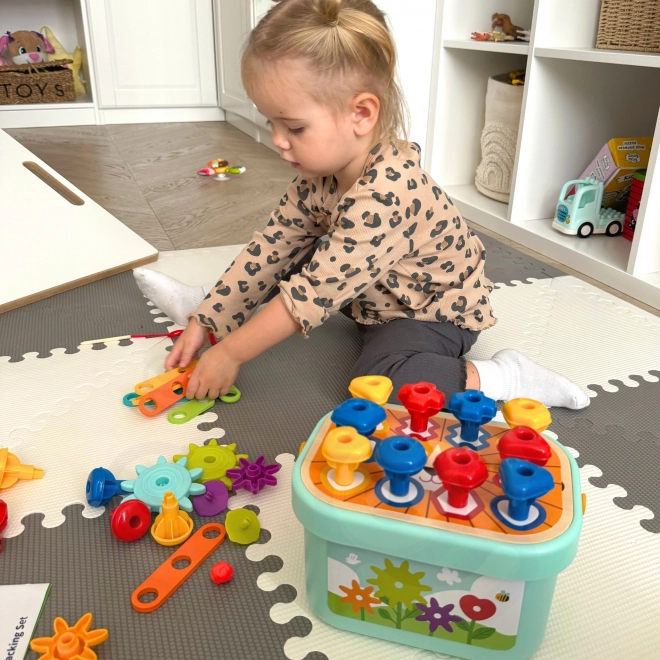 Woopie Green konštrukčný box Montessori 12v1