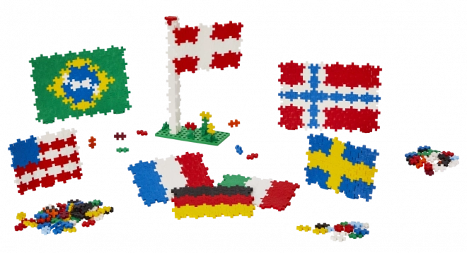 Plus-Plus vlajky sada 2400 dielikov
