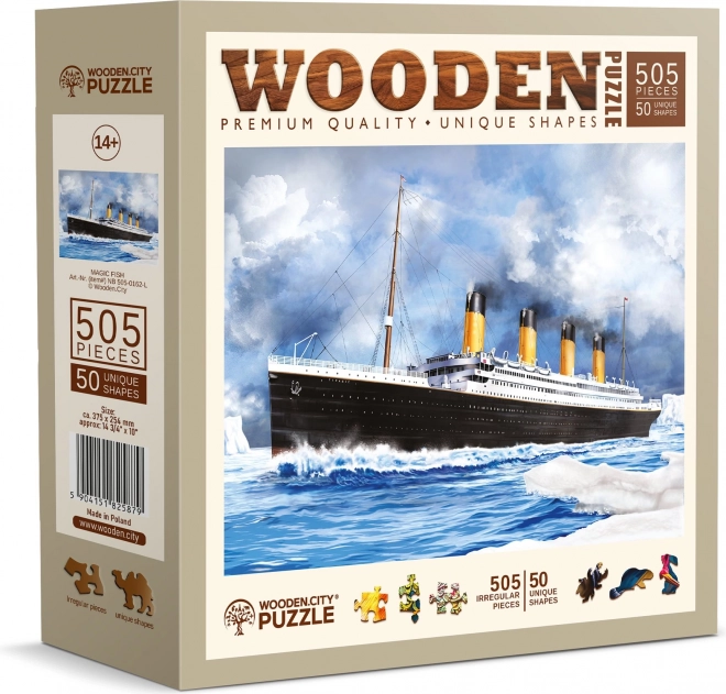 Drevené puzzle Titanic 505 dielikov