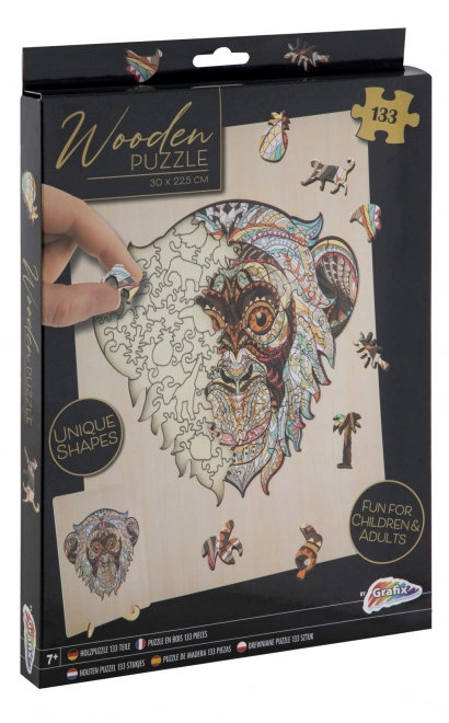 Obrysové puzzle Opica 133 dielikov