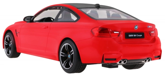 Biele BMW M4 kupé z diaľkovým ovládaním 1:14 – Červené