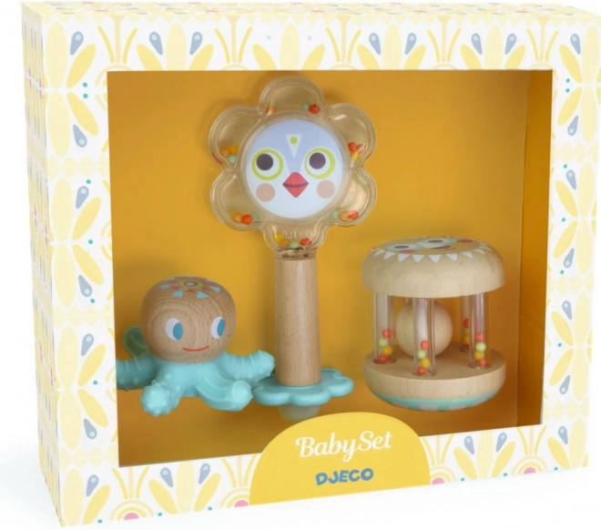 Hryzátko a hrkálka DJECO Baby White