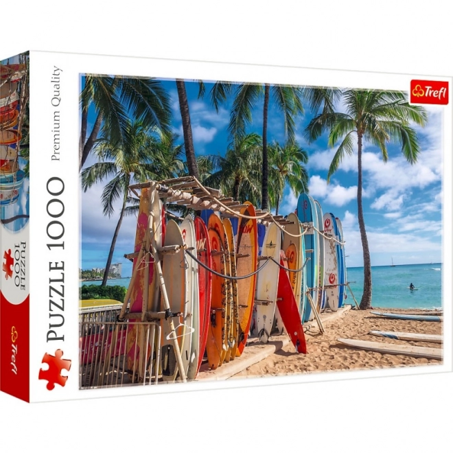 Puzzle 1000 dielikov Pláž Waikiki Havaj