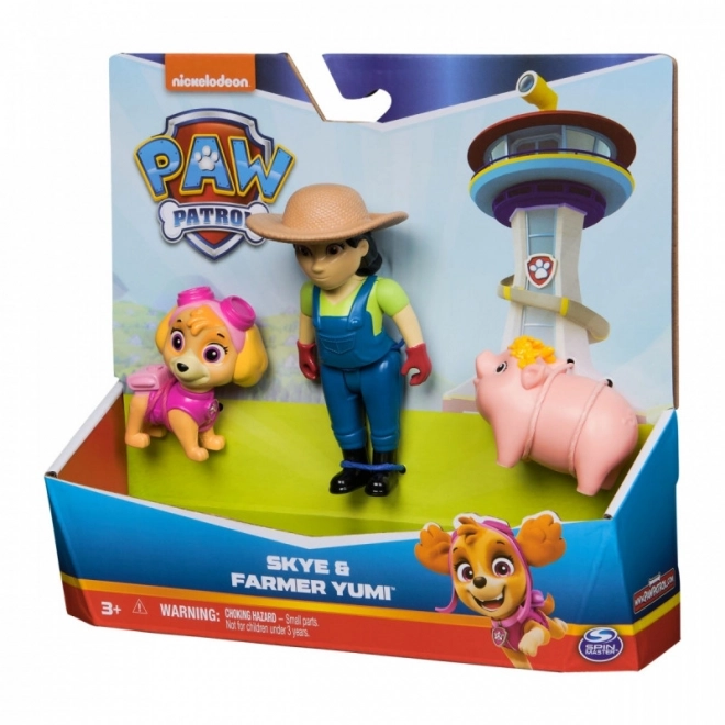 Súprava figúrok Paw Patrol Skye a Farmárka Yumi