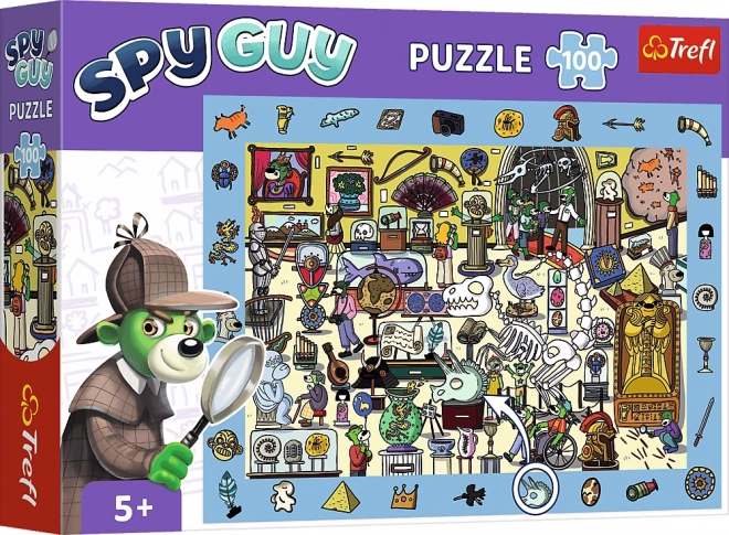 Puzzle s hľadaním obrázkov Spy Guy: Múzeum 100 dielikov