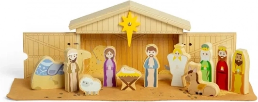 Bigjigs Toys Drevený Vianočný Betlehem