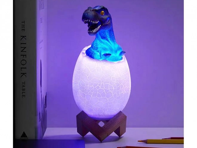 Nočná lampa Dino vajce LED