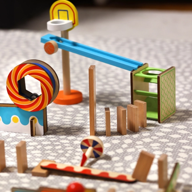 Drevené domino kocky Tooky Toy