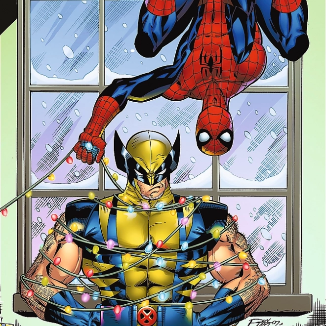 Puzzle Spiderman a Wolverin 1000 dielikov Trefl Premium Plus