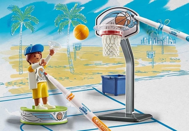 Sada figúrok Playmobil Skater s basketbalovou loptou