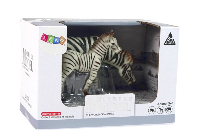 Sada 2 figúrok zebra s mláďaťom